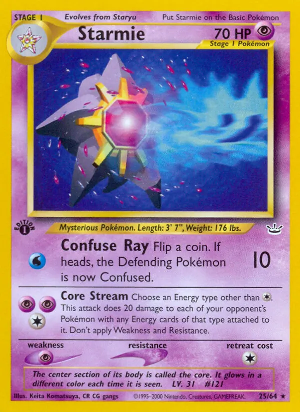 25-1ED Starmie – Neo Revelation