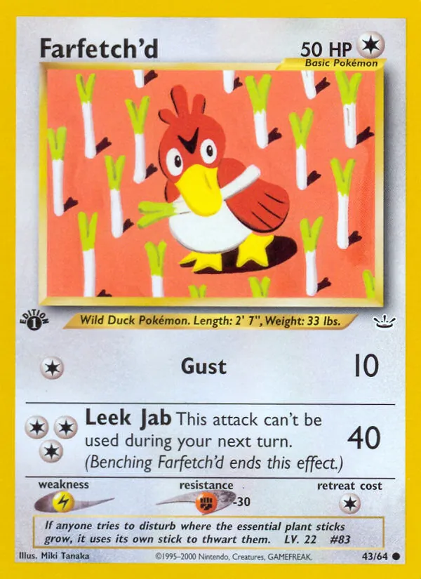 43-1ED Farfetch'd – Neo Revelation