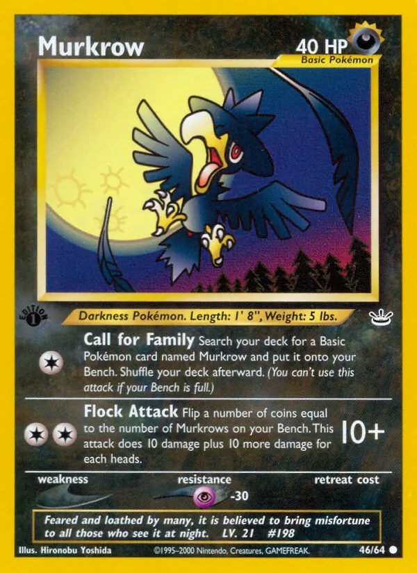 46-1ED Murkrow – Neo Revelation