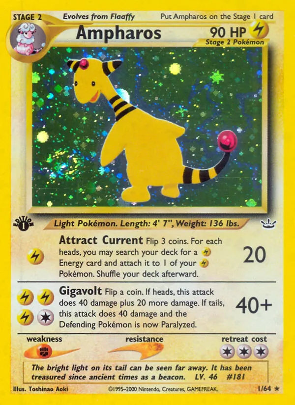 1 Ampharos – Neo Revelation