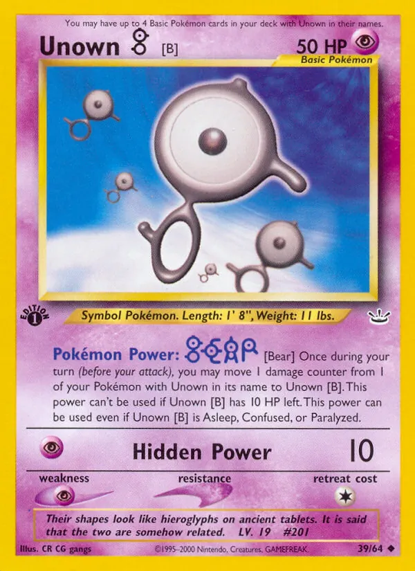 39 Unown [B] – Neo Revelation