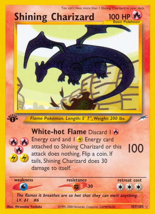 107-1ED Shining Charizard – Neo Destiny