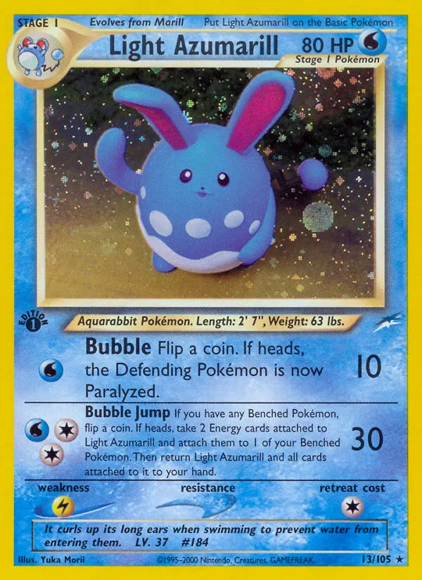 13-1ED Light Azumarill – Neo Destiny