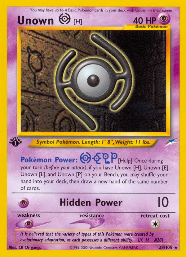 28-1ED Unown [H] – Neo Destiny