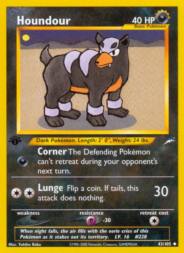 43-1ED Houndour – Neo Destiny