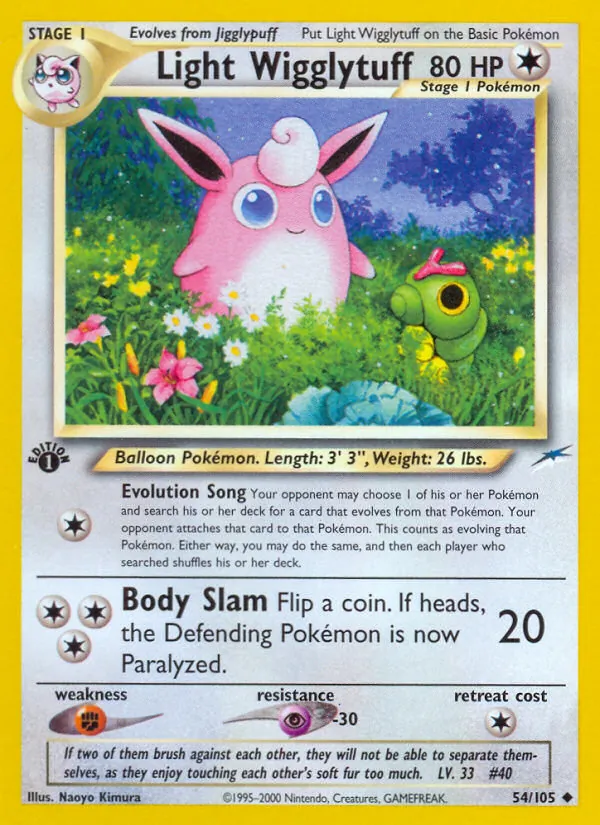 54-1ED Light Wigglytuff – Neo Destiny