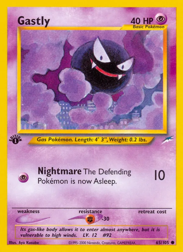 65-1ED Gastly – Neo Destiny