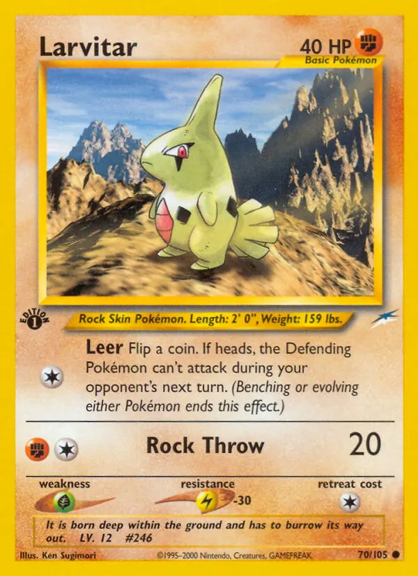 70-1ED Larvitar – Neo Destiny