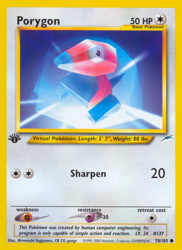 78-1ED Porygon – Neo Destiny