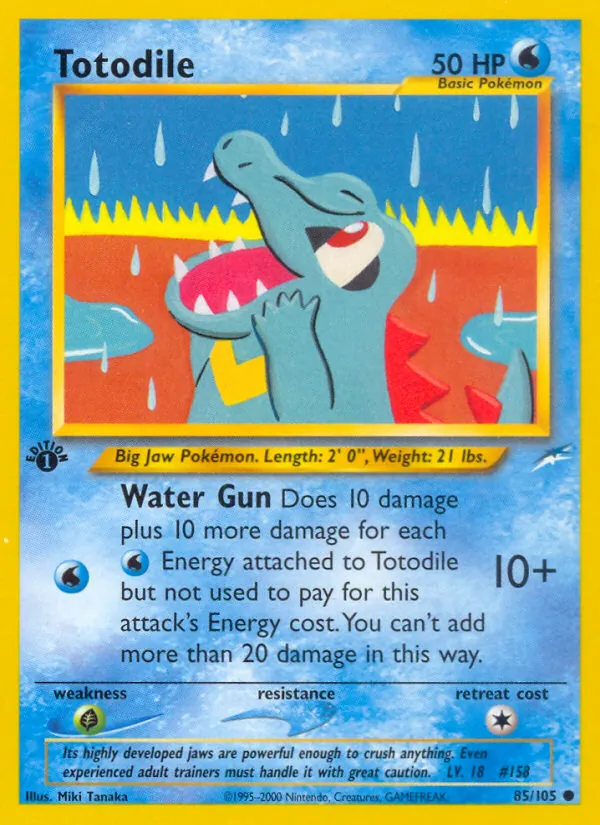 85-1ED Totodile – Neo Destiny