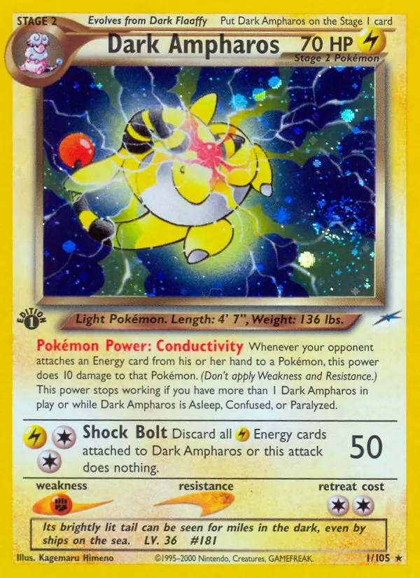 1 Dark Ampharos – Neo Destiny