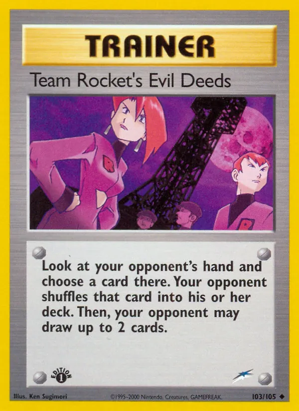 103 Team Rocket's Evil Deeds – Neo Destiny
