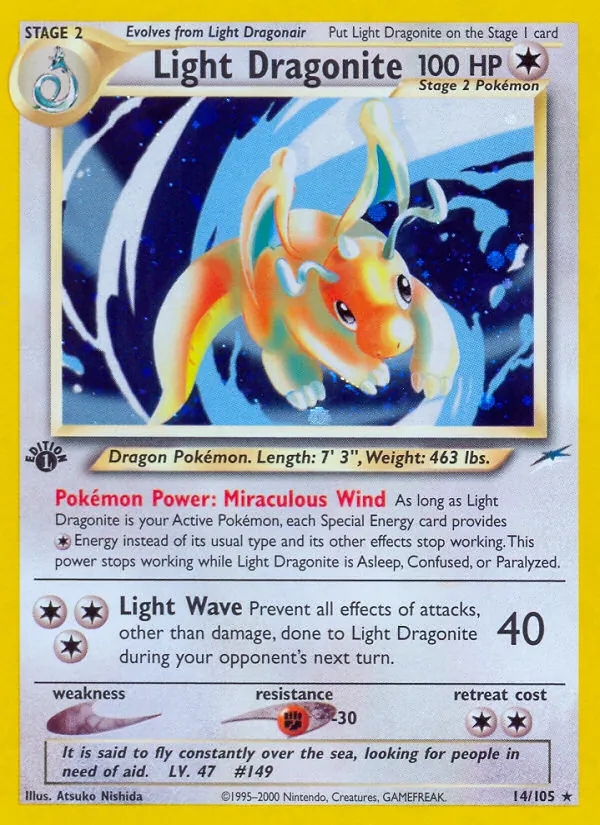 14 Light Dragonite – Neo Destiny