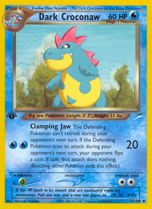 32 Dark Croconaw – Neo Destiny
