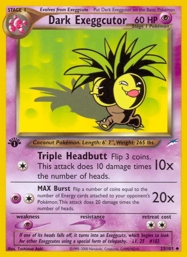 33 Dark Exeggutor – Neo Destiny