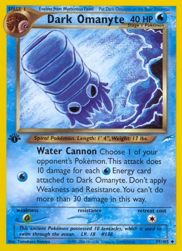 37 Dark Omanyte – Neo Destiny