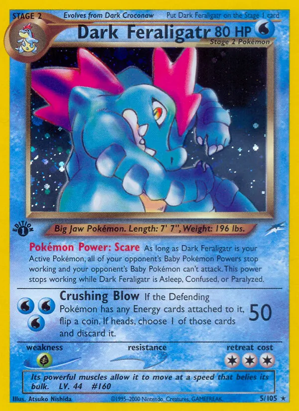 5 Dark Feraligatr – Neo Destiny
