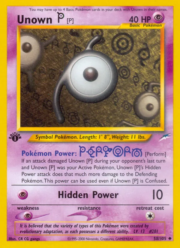 58 Unown [P] – Neo Destiny