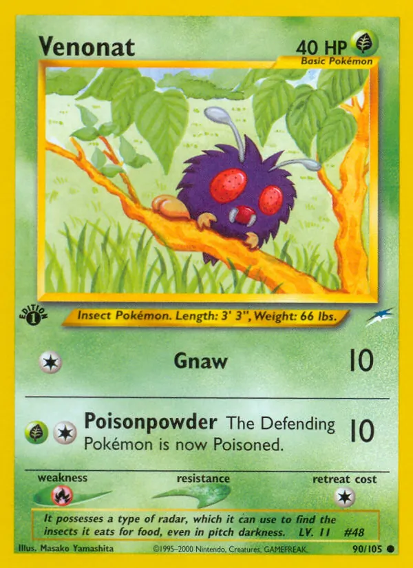 90 Venonat – Neo Destiny