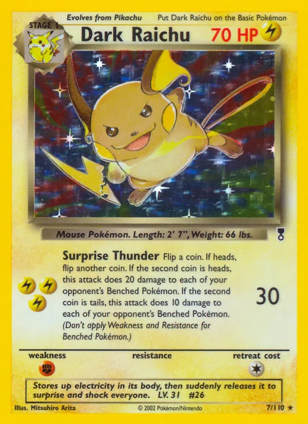 7 Dark Raichu – Legendary Collection