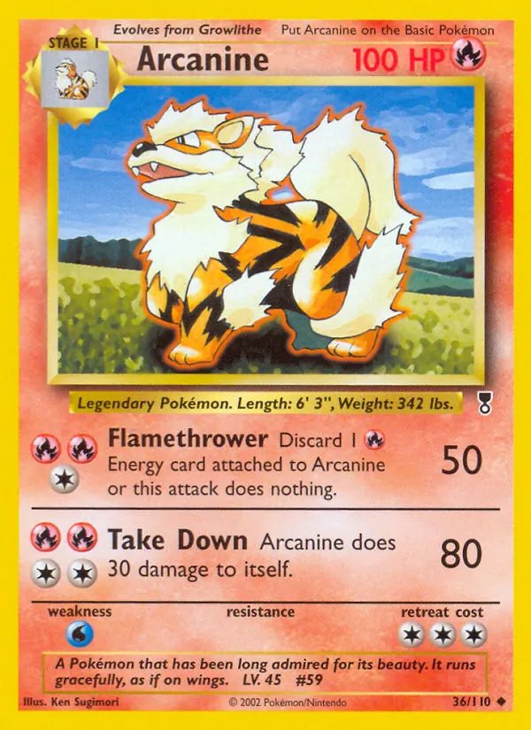 36-RH Arcanine – Legendary Collection