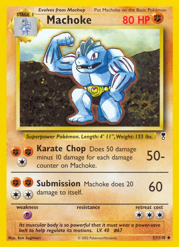 51-RH Machoke – Legendary Collection