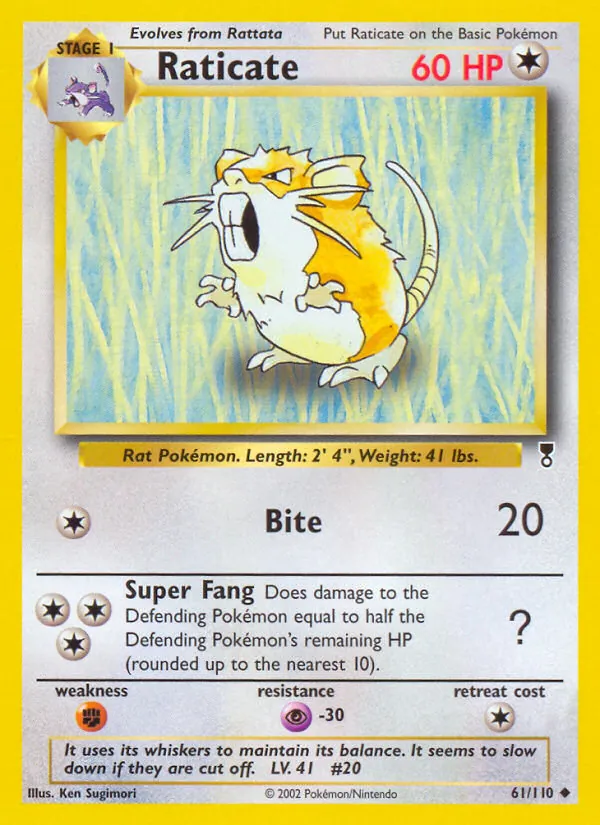 61-RH Raticate – Legendary Collection