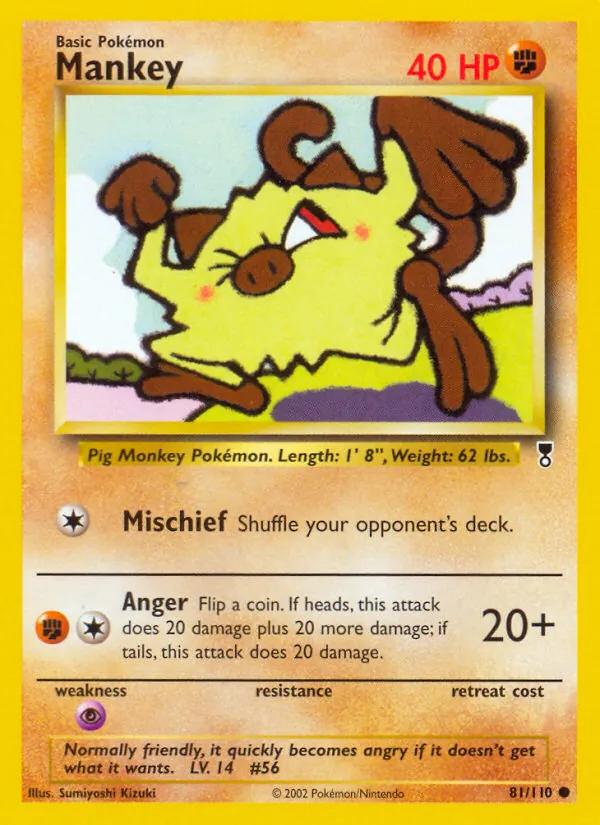 81-RH Mankey – Legendary Collection