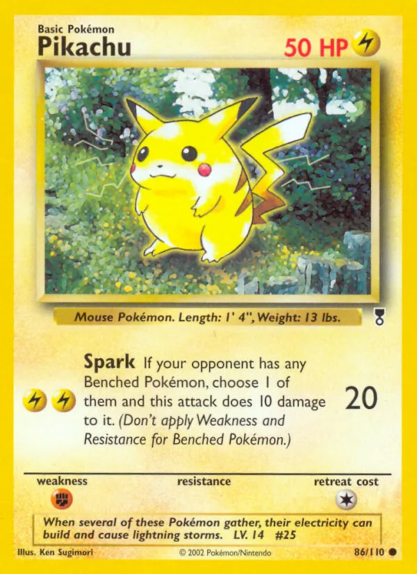 86-RH Pikachu – Legendary Collection