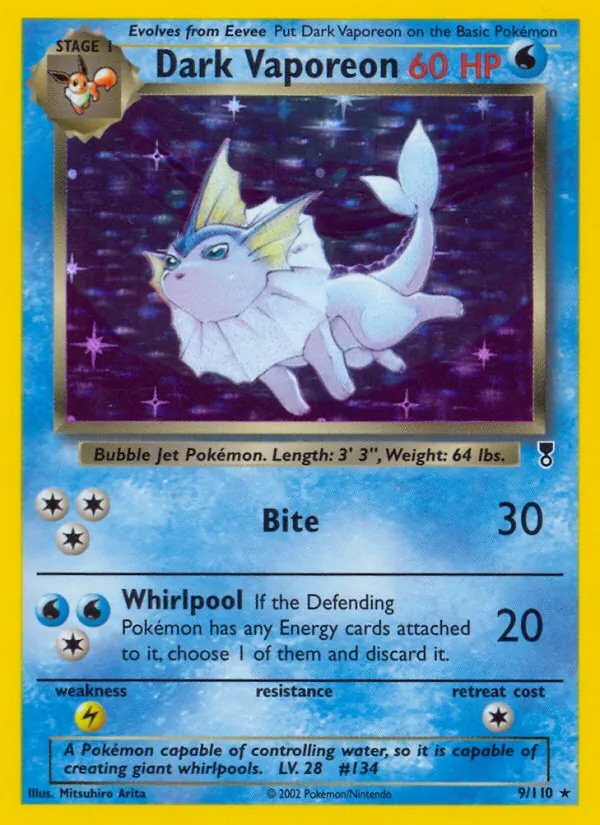 9-RH Dark Vaporeon – Legendary Collection