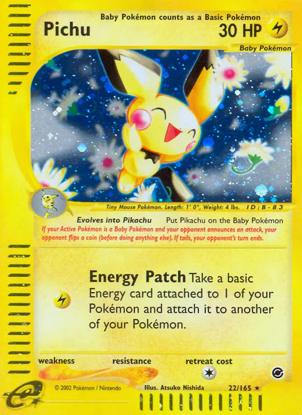 22 Pichu – Expedition Base Set