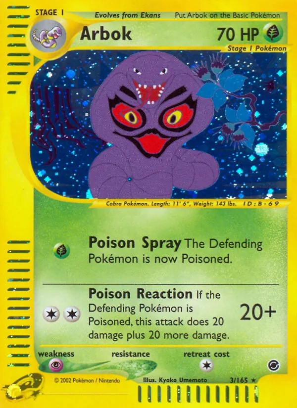 3 Arbok – Expedition Base Set