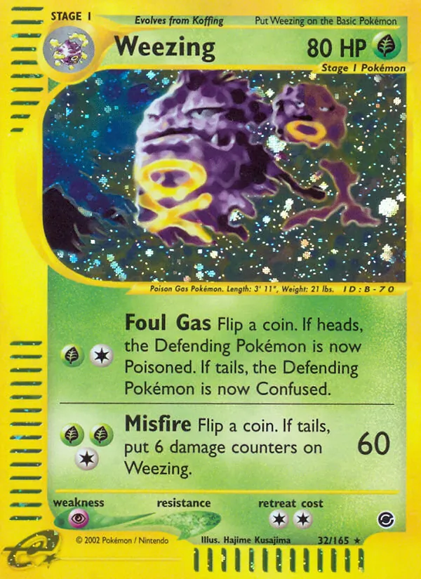 32 Weezing – Expedition Base Set