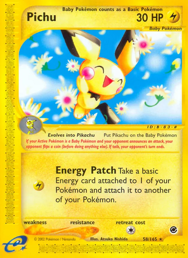 58 Pichu – Expedition Base Set