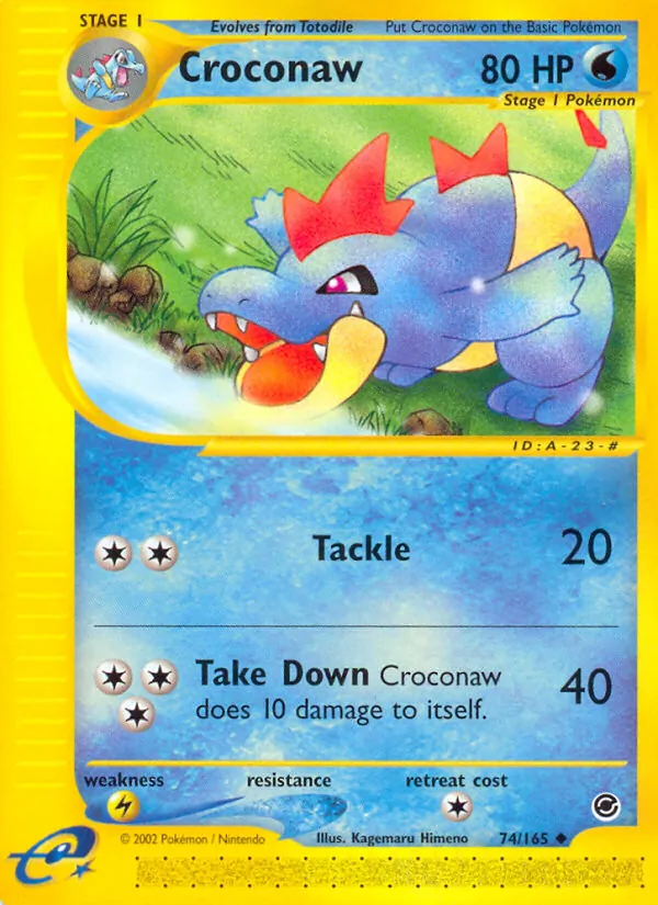 74 Croconaw – Expedition Base Set