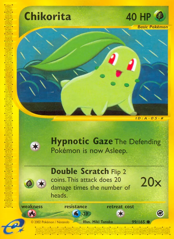 99 Chikorita – Expedition Base Set