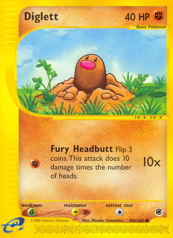106-RH Diglett – Expedition Base Set