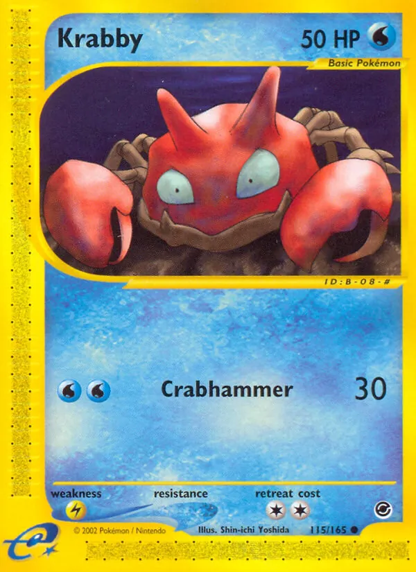 115-RH Krabby – Expedition Base Set