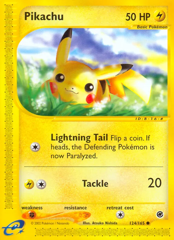 124-RH Pikachu – Expedition Base Set