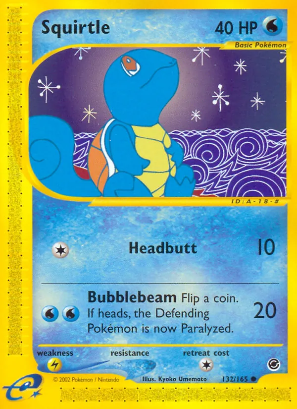 132-RH Squirtle – Expedition Base Set