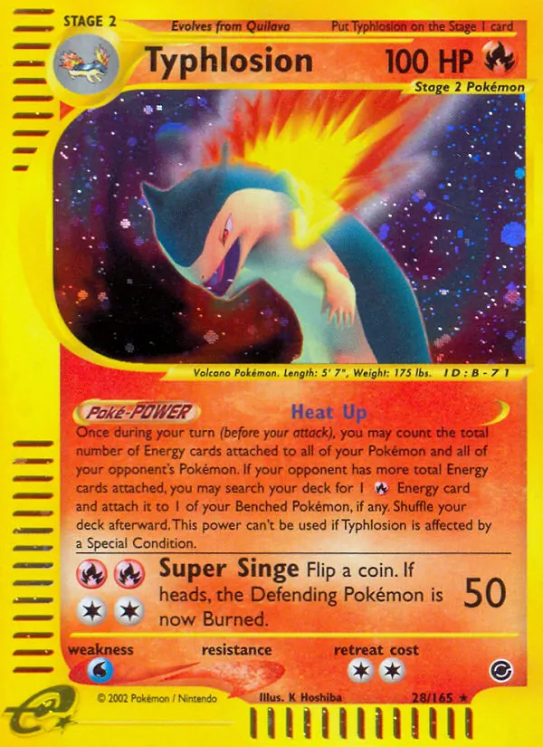 28-RH Typhlosion – Expedition Base Set