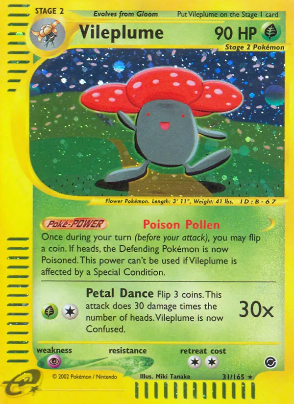 31-RH Vileplume – Expedition Base Set