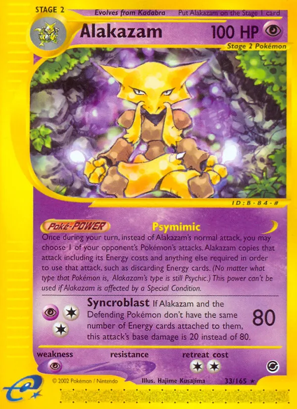 33-RH Alakazam – Expedition Base Set