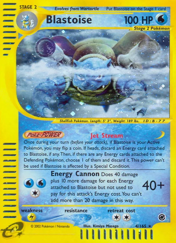 4-RH Blastoise – Expedition Base Set