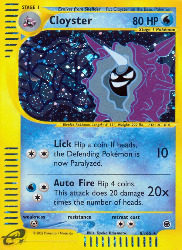 8-RH Cloyster – Expedition Base Set