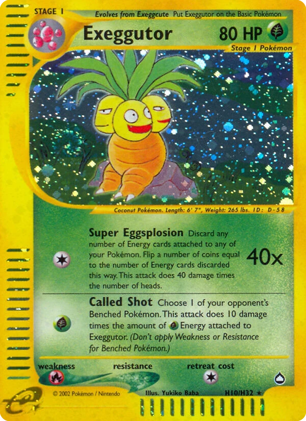 H10 Exeggutor – Aquapolis