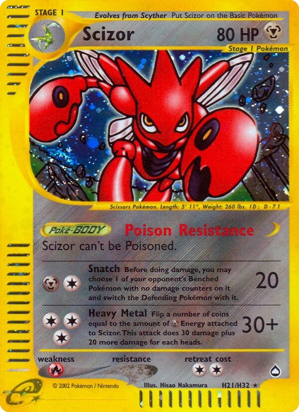 H21 Scizor – Aquapolis