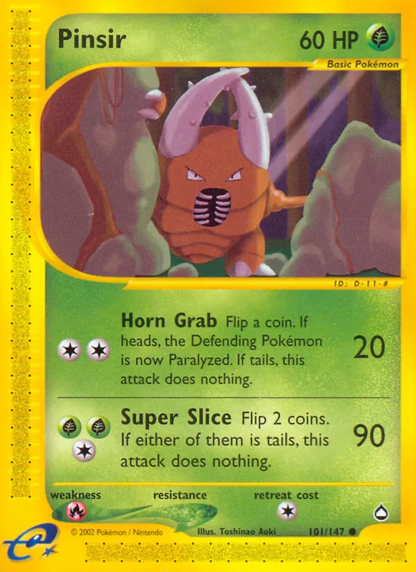 101 Pinsir – Aquapolis