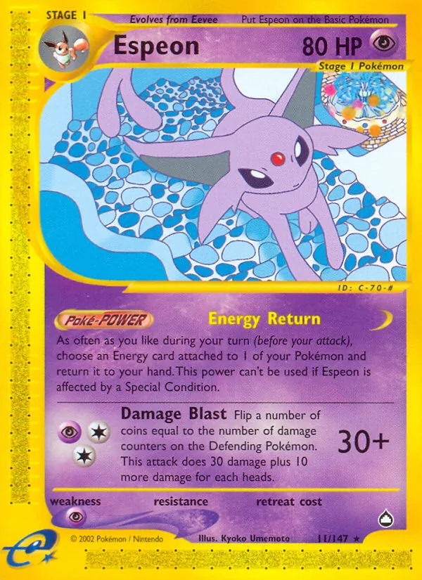 11 Espeon – Aquapolis