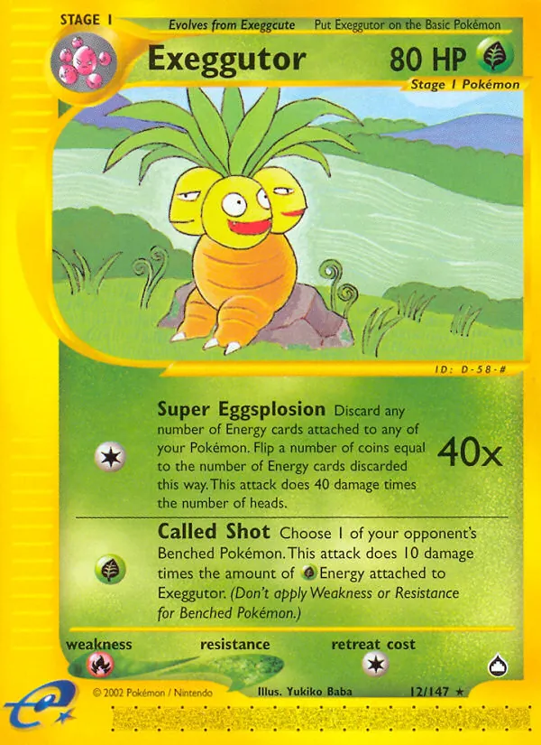 12 Exeggutor – Aquapolis